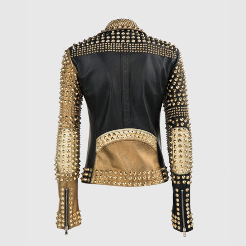 Hand Crafted Multi Color Genuine Leather Stylish Bomber Biker Jacket
