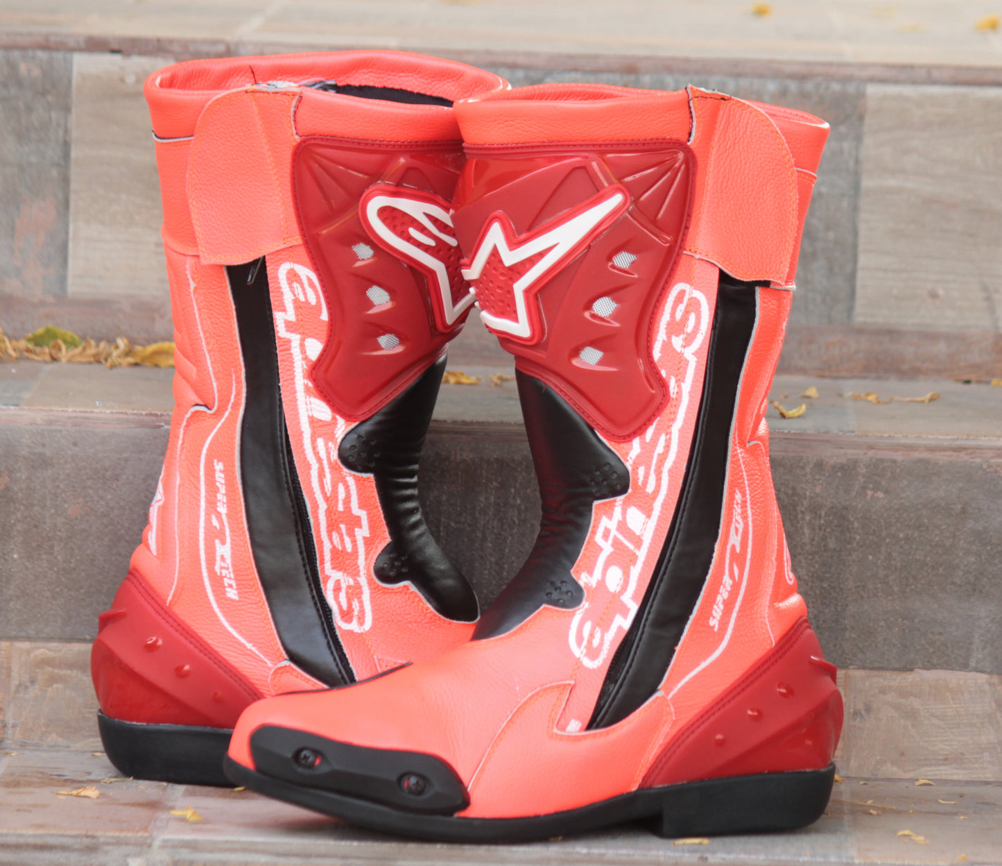 Handmade Original Leather Motorcycle Riding Boots , Motorbike Racing Leather Boots (Copy)