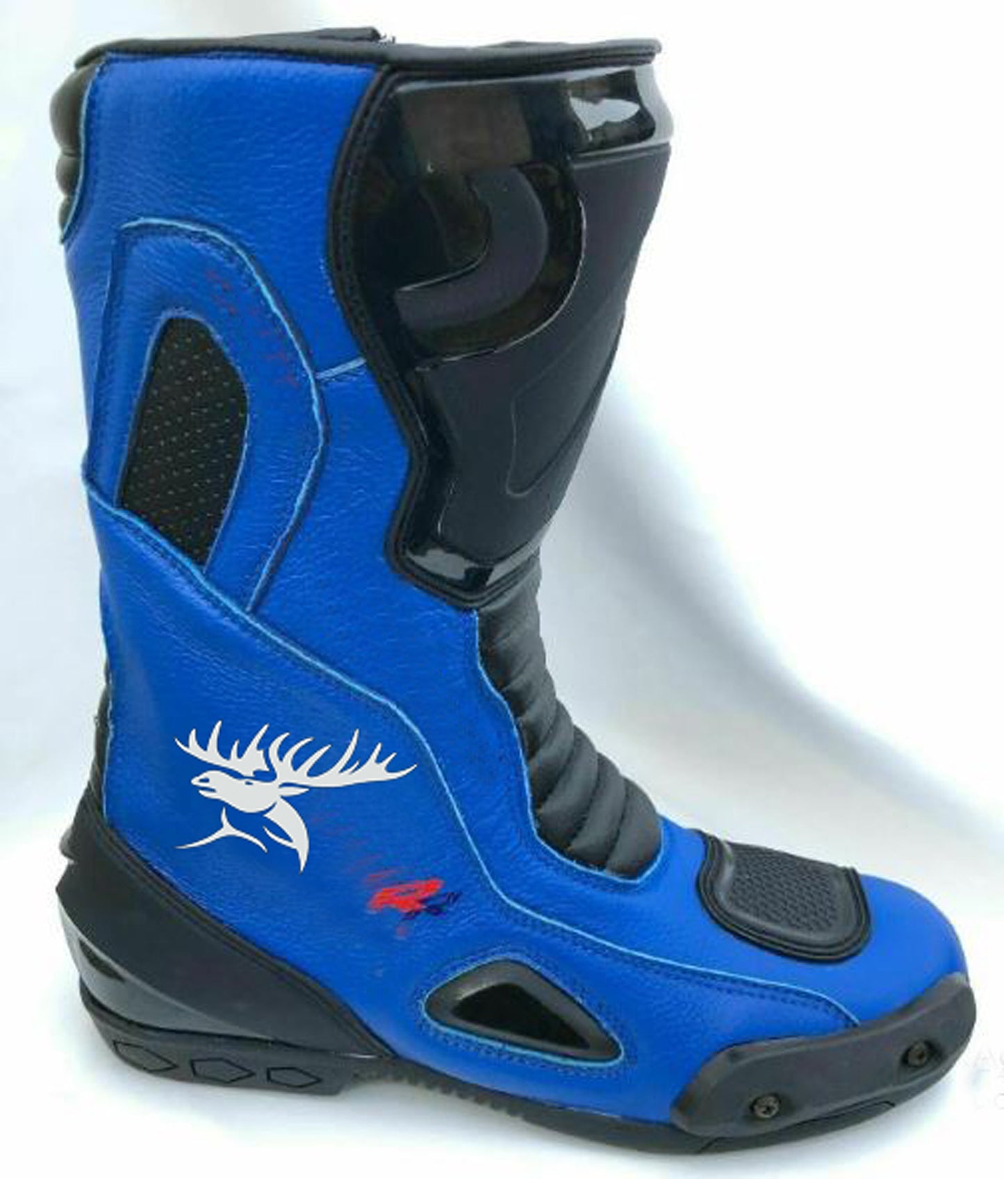 Handmade Original Leather Motorcycle Riding Boots , Motorbike Racing Leather Boots