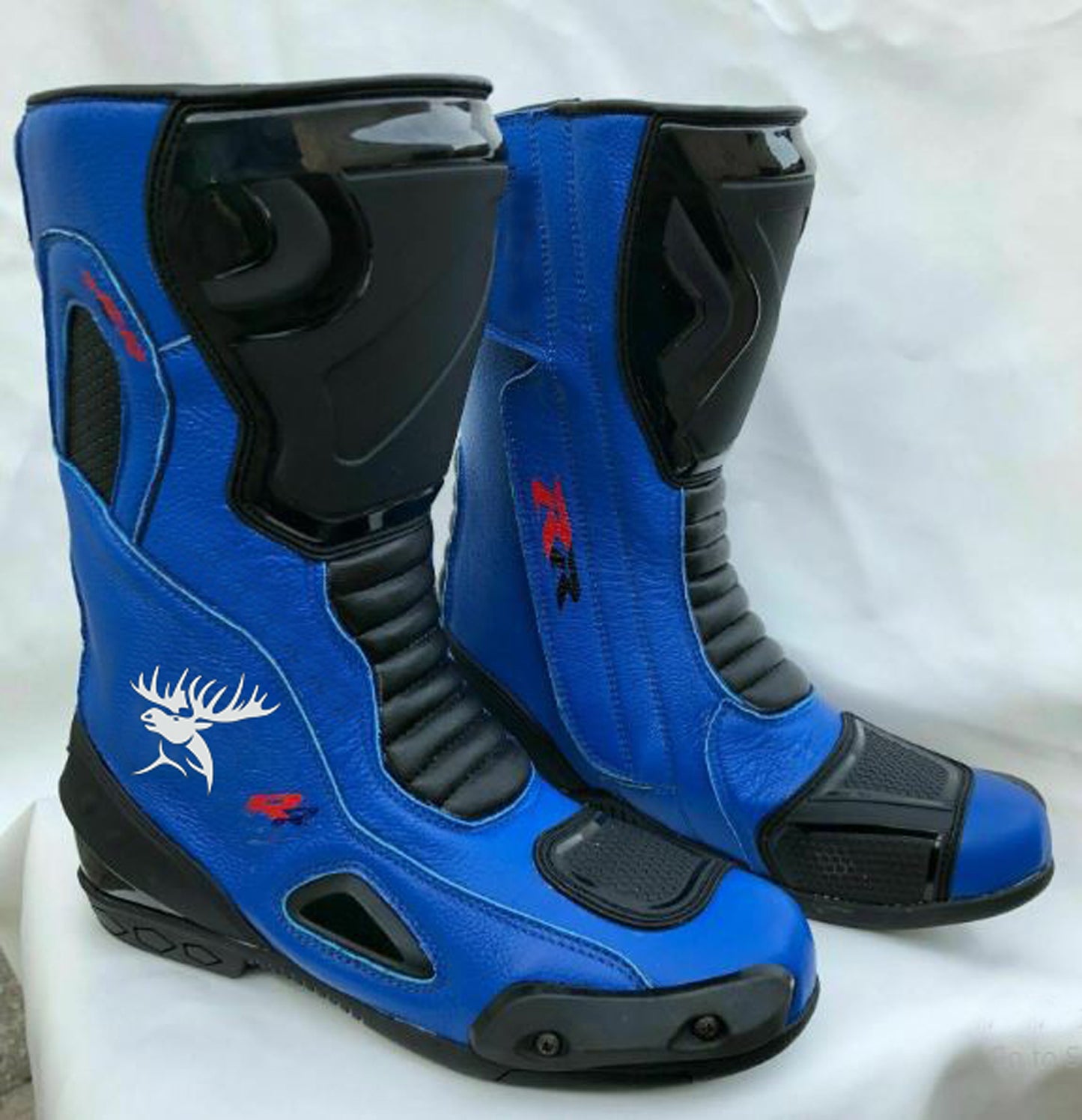 Handmade Original Leather Motorcycle Riding Boots , Motorbike Racing Leather Boots